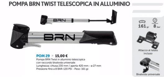 pompa BRN Twist alluminio